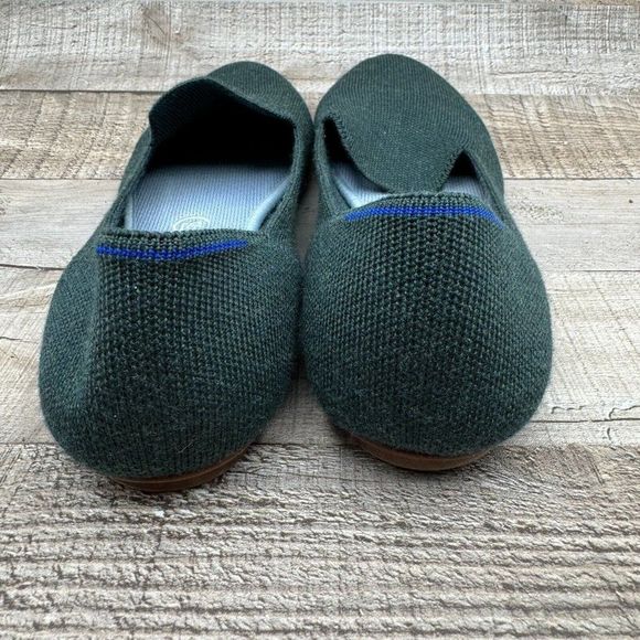 Rothy's The Merino Wool Loafer Flats Womens Size 9.5 9 1/2 Ivy Green Slip On - Picture 4 of 11